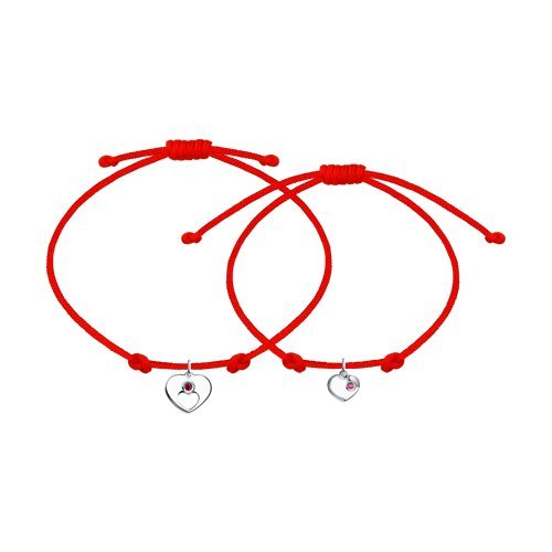 Браслет из серебра с фианитами (Арт.94050442)