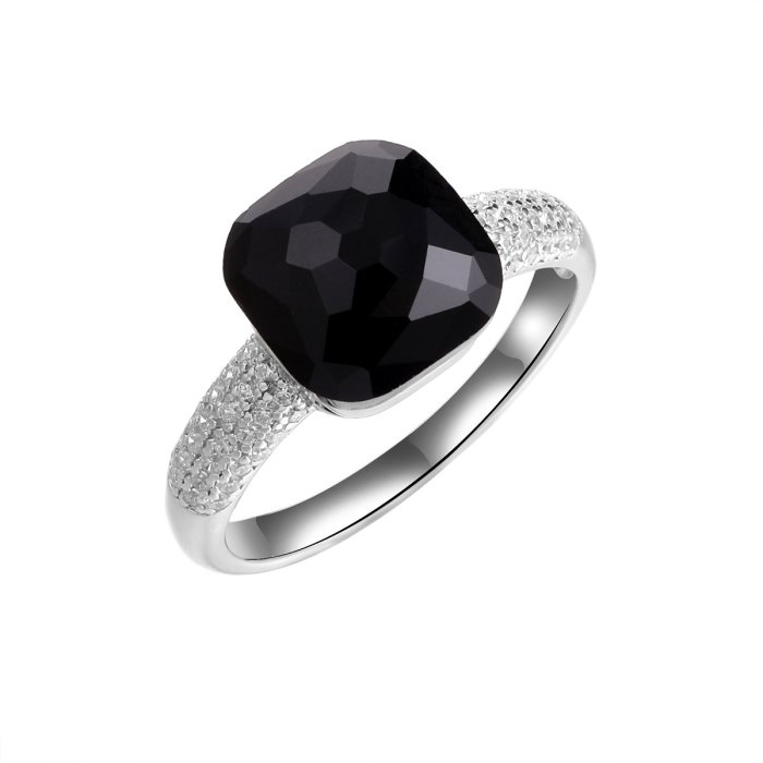 Кольцо из серебра с фианитом (Арт.pd-r00941-x-w-b-x-w)