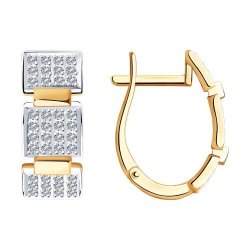 Серьги из золота с бриллиантами (Арт.1021467)