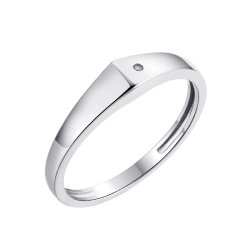 Кольцо из серебра с фианитом (Арт.ss-r01810-x-w-w-x-x)