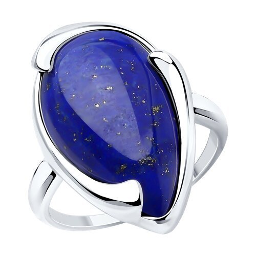 Кольцо из серебра с ляписом (Арт.83010129)