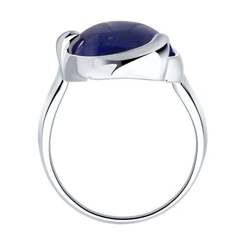 Кольцо из серебра с ляписом (Арт.83010129)