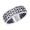 Кольцо из чернёного серебра (Арт.95010120)