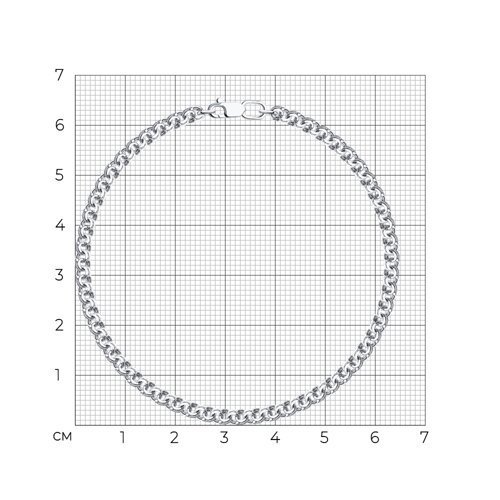 Браслет из серебра с алмазной гранью (Арт.965140504)