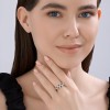 Кольцо из серебра с фианитами «Черная Лиана» SOKOLOV (арт.94014622)