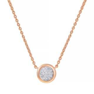 Ожерелье с бриллиантами «Pink Halo» из золота 585° MyJewels (арт.MN22053)