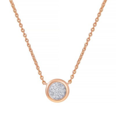 Ожерелье с бриллиантами «Pink Halo» из золота 585° MyJewels (арт.MN22053)