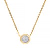 Ожерелье с бриллиантами «Pink Halo» из золота 585° MyJewels (арт.MN22053)
