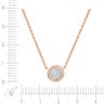 Ожерелье из золота с бриллиантом (Арт.mn22053-ml-rg_kl_pink)