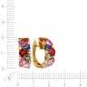 Серьги из золота с бриллиантом и сапфиром (Арт.sb00326e-y-fs_sr_sm_yg)