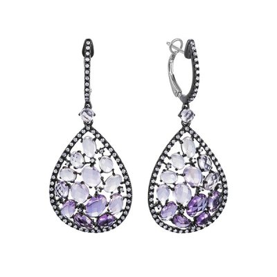 Серьги из золота с бриллиантом (Арт.t009mcc4wx_sr_mc_bw)