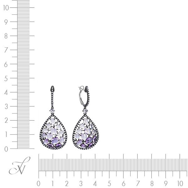 Серьги из золота с бриллиантом (Арт.t009mcc4wx_sr_mc_bw)