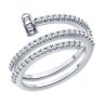 Кольцо из серебра с фианитами (Арт.94014036)