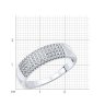 Кольцо из серебра с фианитами (Арт.94011537)