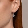 Серьги из серебра с топазами и фианитами (Арт.92022964)