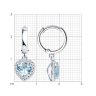 Серьги из серебра с топазами и фианитами (Арт.92022964)