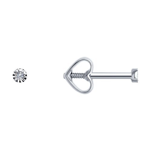 Серьги из белого золота с бриллиантами (Арт.52-222-01248-2)