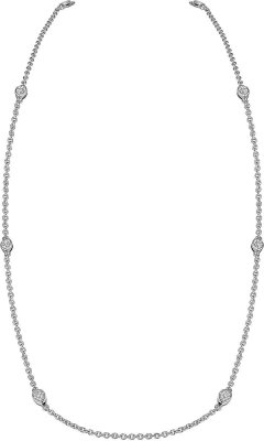 Ожерелье из серебра с куб. цирконием (Арт.fao-1-63-s)