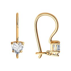 Серьги из золота с фианитами (Арт.021929)