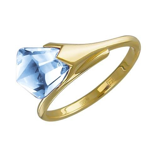Кольцо золото 585 с топазом «Flowers Sky» Estet (арт.01К337890-3)