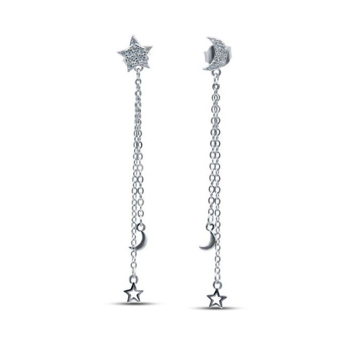 Серьги Серебряные крылья (Арт.02de6120a-202_kubcirkonii)