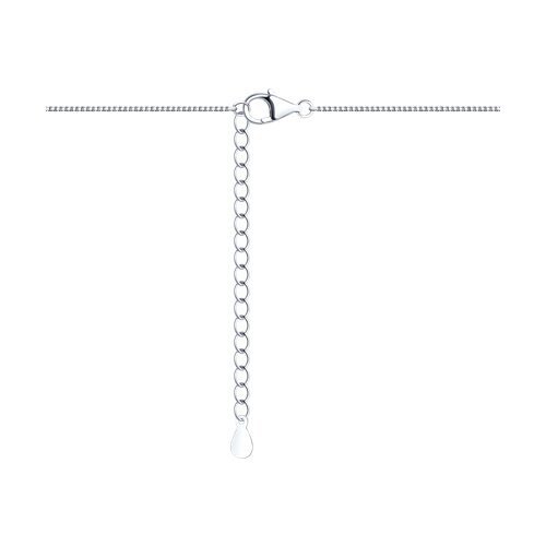 Колье из серебра с ситаллом и фианитами «Изумрудный Ореол» SOKOLOV (арт.9207)