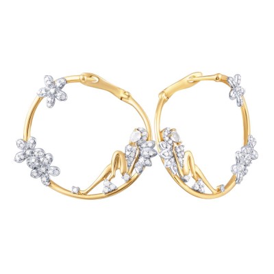 Серьги с бриллиантами и топазами «Ледяное сияние» из белого золота MyJewels (арт.AAE_4321_BT_001_WG)