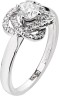 Кольцо с бриллиантом «Elegance Orbit» белое золото Diamanti (арт.3DH005GB2)