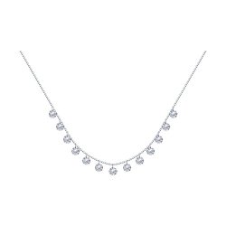 Колье из серебра с фианитами (Арт.94070349)