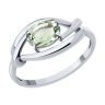 Кольцо из серебра с празиолитом (Арт.94-310-00186-2)