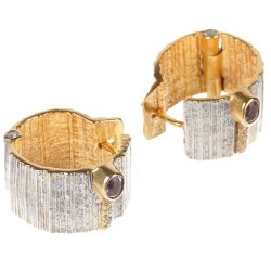 Серебряные серьги BEAVERS с раухтопазом 2100rt