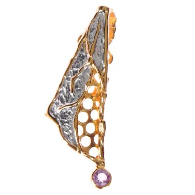 Серебряный кулон BEAVERS с аметистом 3119a