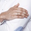 Кольцо обручальное из комбинированного золота с бриллиантом «Линия Вечности» Соколов (арт.1114002-01)