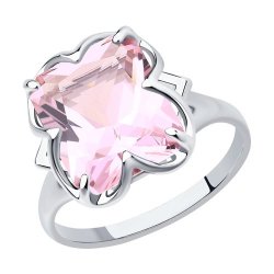 Кольцо из серебра с ситаллом (Арт.92011235)