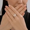 Кольцо из серебра с фианитом и эмалью «Розовое сердце звезды» Соколов (арт.94014412)