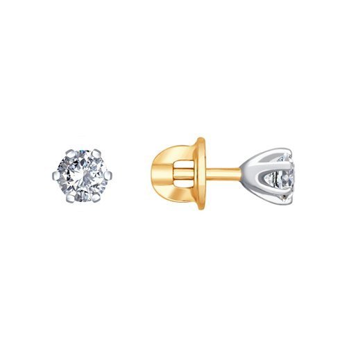 Серьги из золота с бриллиантами (Арт.9020015)