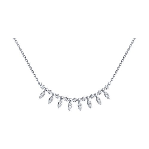Колье из белого золота с бриллиантами (Арт.1070341-3)