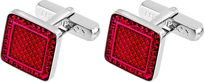 Запонки ювелирный сплав с эмалью TH Flicker Square Thompson (арт.CL2249)