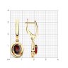 Серьги золотые пробы 375 с гранатом (Арт.31-321-00177-5)