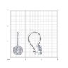 Серьги из серебра с фианитами (Арт.94-120-00670-1)
