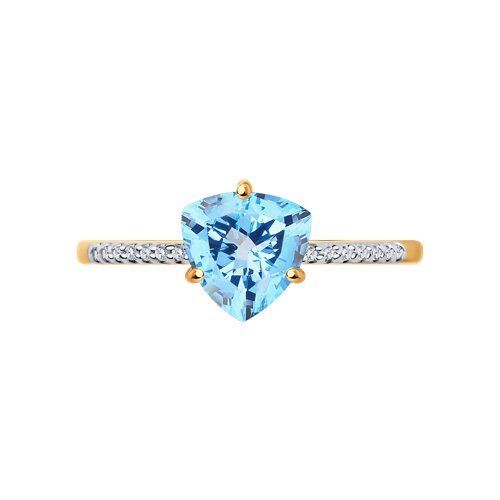 Кольцо золотое пробы 585 с топазом (Арт.51-310-00291-1)