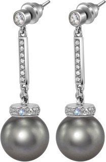 Серьги серебряные с жемчугом и фианитами Pearl Kiss 31S Rivoli (арт.ABS-6-12-31-S)