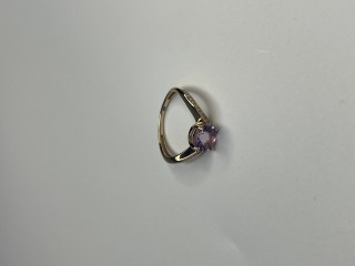 Кольцо золото с аметистом и фианитами «New Colour Charm» Estet (арт.01К3115345-3)
