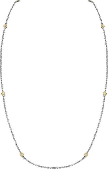 Ожерелье из серебра с куб. цирконием (Арт.fao-1-77-g)