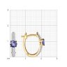 Серьги из золота с бриллиантами и танзанитами (Арт.6024264)