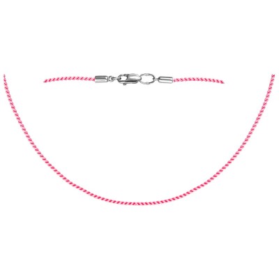 Ожерелье серебро с шнурком «Яркий Шёлк» Estet (арт.01Л051646-7)