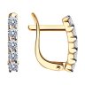 Серьги из золота с фианитами (Арт.026808)