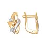 Серьги из золота с фианитами (Арт.027264)