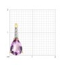 Подвеска золотая пробы 585 с аметистом (Арт.73-00140)