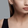 Серьги из серебра с фианитами (Арт.94025852)